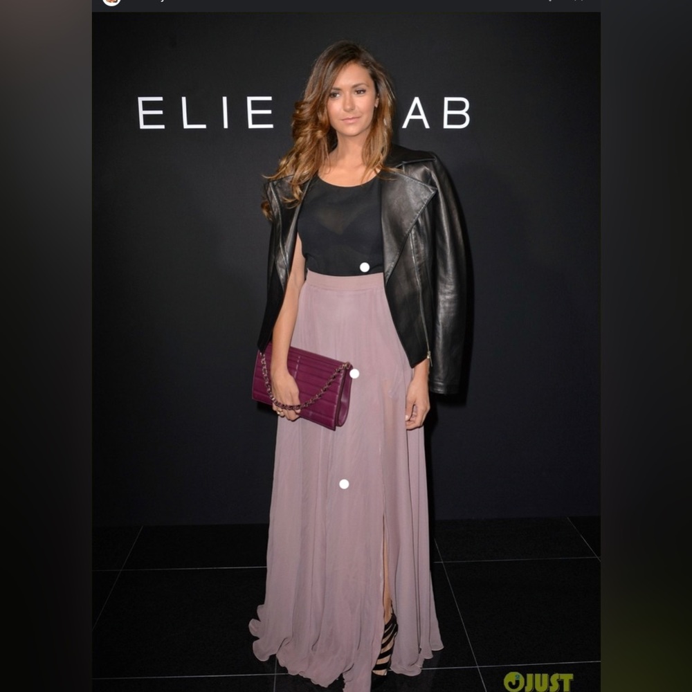 ELIE SAAB MAXI SKIRT DOUBLE DEEP SLIT!